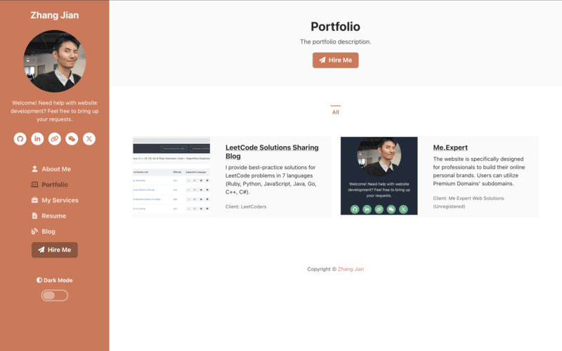 Project Portfolio Display